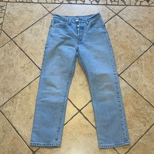 Levi’s light blue jeans, 24 waist